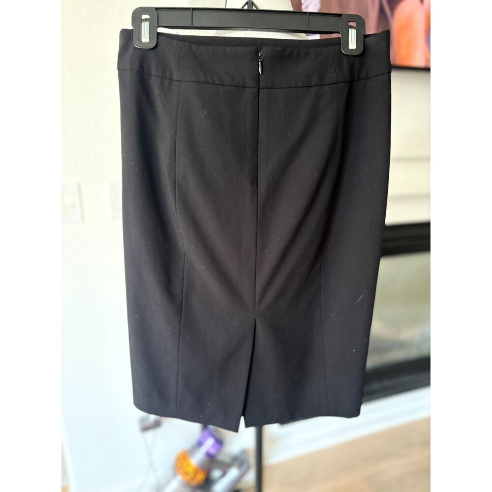 Calvin Klein Classic Black Pencil Skirt Size 4 - Picture 4 of 5